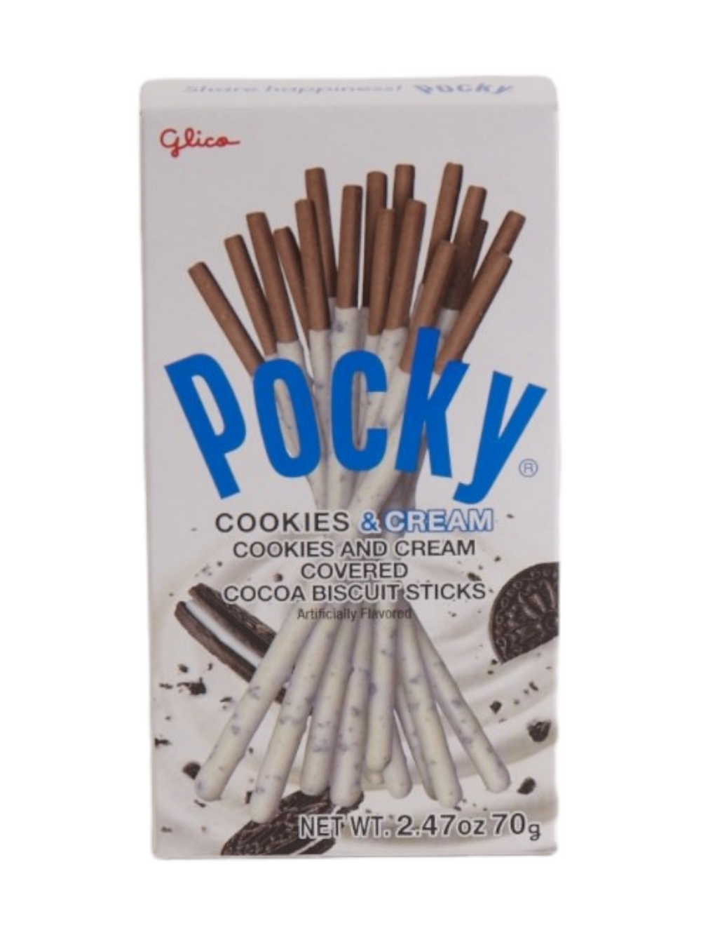 Pocky cookies and cream