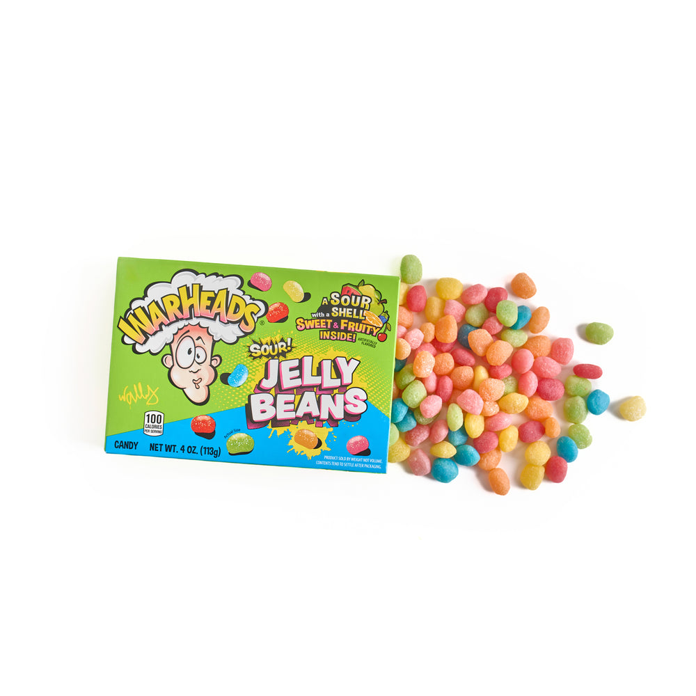 Warheads Sour Jelly Beans, caja 113gr - Borreguito.com