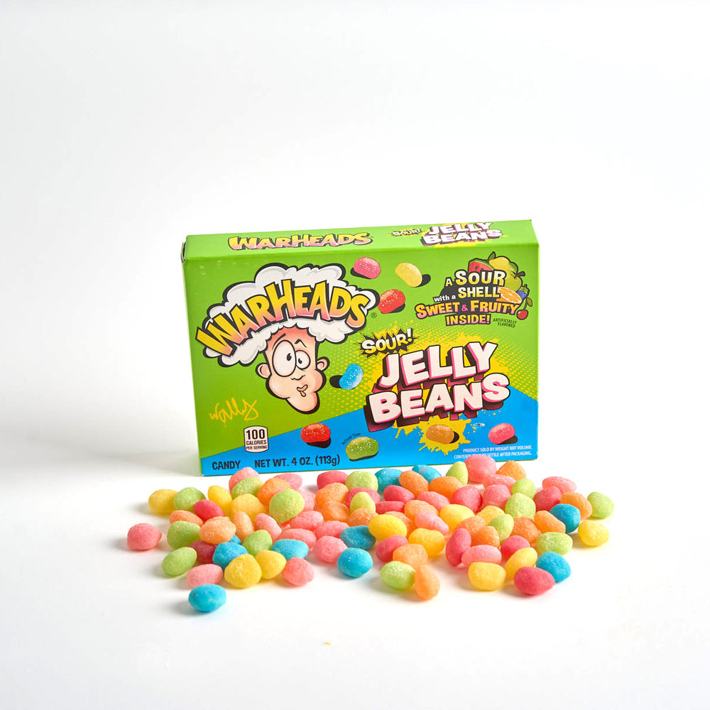 Warheads Sour Jelly Beans, caja 113gr