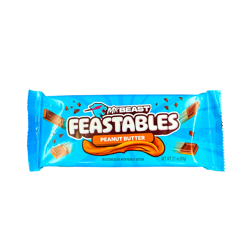 Barra de chocolate Mrbeast crema de cacahuate 60gr